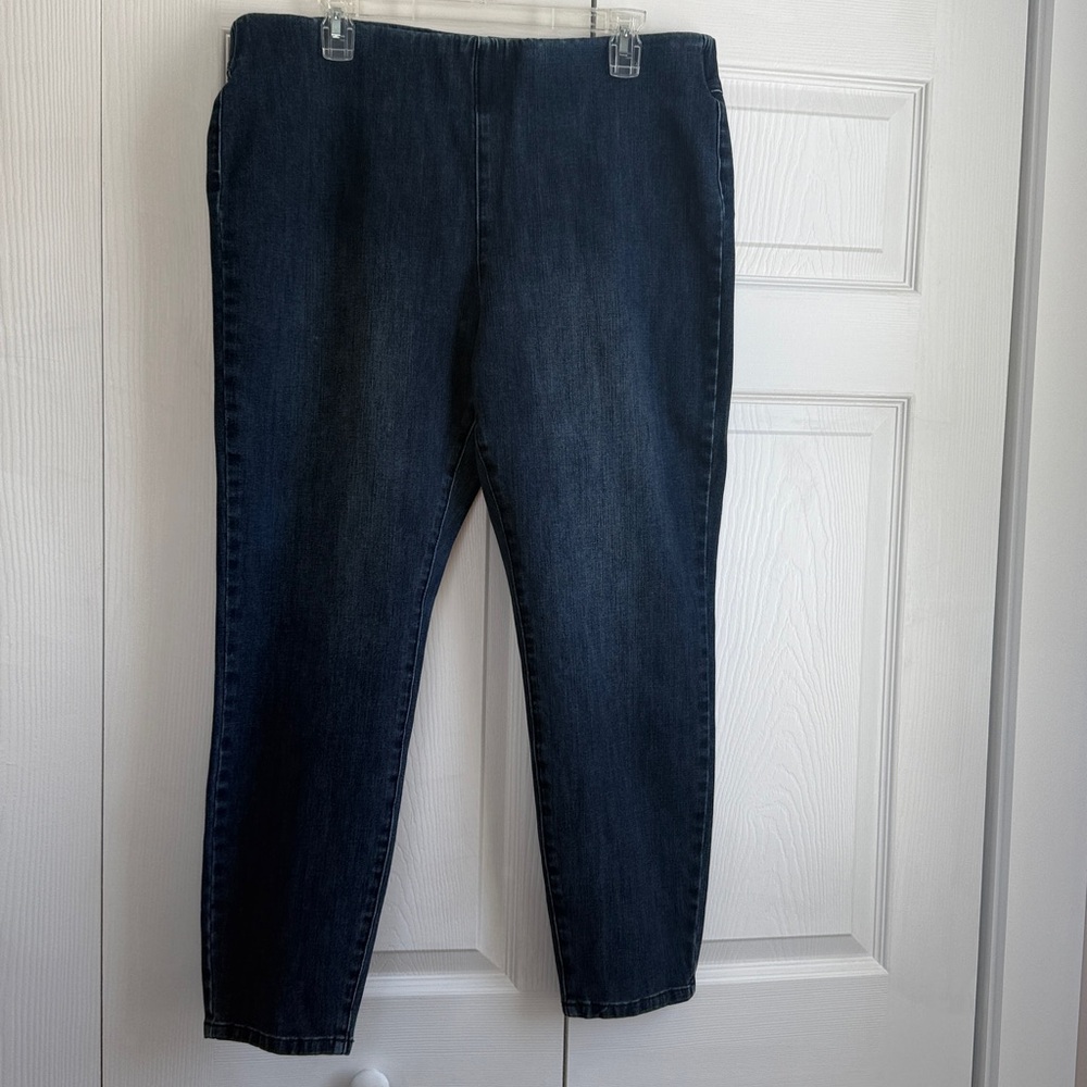 Soft Surroundings Denim Jeans Pull-On Size XL Cotton/Lyrca/Spandex Blend